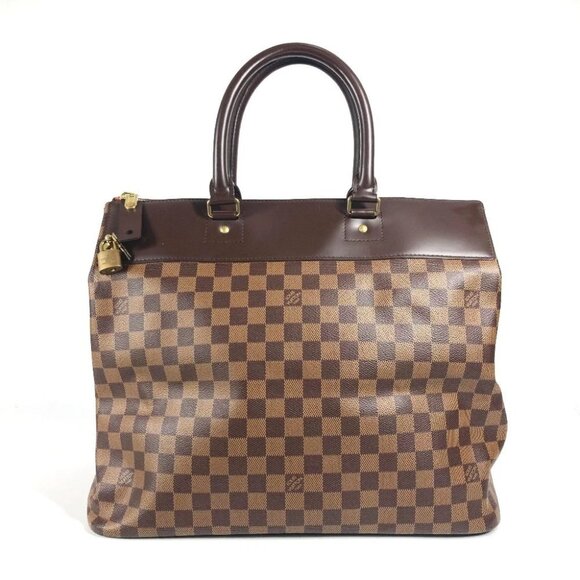 LOUIS VUITTON N41165 Damier Greenwich PM Duffle Bag Tote Bag Hand Bag - Picture 1 of 16